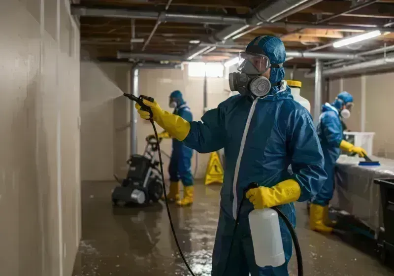 Basement Sanitization and Antimicrobial Treatment process in Atco, NJ